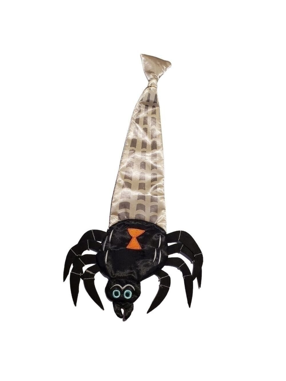 NWOT Hallmark Halloween Costume Tie Novel-ties Frank & Fright Huge Spider clipon